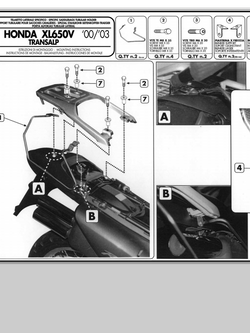 Holder GIVI for soft side bags Honda XL 650 V Transalp [00-07]