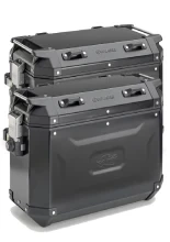 Kufer boczny aluminiowy GIVI Trekker Outback Evo srebrny, lewy [poj.: 48 l]