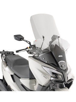 Specific screen GIVI for Kymco X-Town 125 / 300 City (20-) transparent [D6115KIT kit is required to mount the screen]