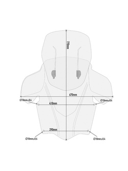 Szyba motocyklowa Givi Airflow regulowana do Suzuki Burgman 400 (17-) przezroczysta