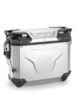 Kufer boczny GIVI Trekker Outback Evo 37 aluminiowy, srebrny [na lewą stronę; pojemność: 37 litrów]