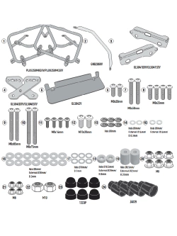 Specific pannier holder Givi PL ONE-FIT for Trekker Outback Monokey® Cam-Side for Triumph Tiger 1200 GT (22-)