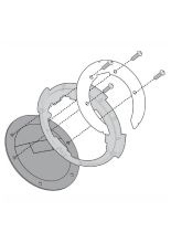 Flange Givi BF17 for fitting any of the Tanklock, TanklockED bags for BMW models