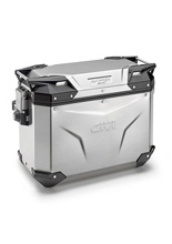 Kufer boczny GIVI Trekker Outback Evo 37 aluminiowy, srebrny [na lewą stronę; pojemność: 37 litrów]