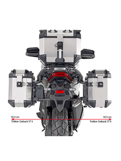 Stelaż kufrów bocznych Monokey Cam-Side GIVI PL One-Fit Honda X-ADV 750 (21-)[mocowany do stelaża centralnego]