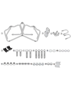 Pannier holder GIVI for Monokey® side cases Triumph Bonneville T120 (16-)