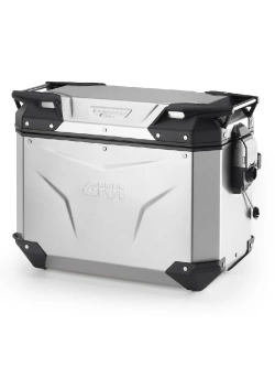 Kufer boczny GIVI Trekker Outback Evo Smart 44 aluminiowy, srebrny [na lewą stronę; poj.: 44l; bez wkładki SLR]