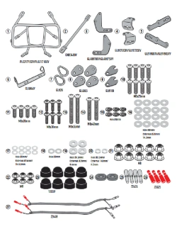 Stelaż kufrów bocznych Monokey Cam-Side Kappa KL One-Fit Yamaha Tracer 9/ GT/ GT+ (25-)