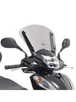 Smoked low screen GIVI Honda SH 300i [15-20][fixed with original Honda fitting kit]