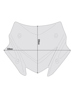 Specific Givi low sports screen for Yamaha T-MAX 560 (20-21) smoked Specific Givi low sports screen for Yamaha T-MAX 560 (20-21) smoked