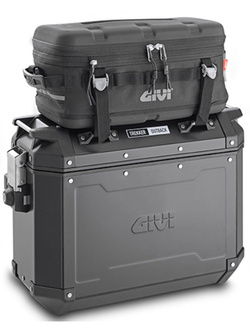 Side case aluminium black matt left Givi Trekker Outback 48 L