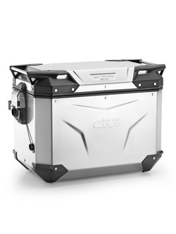 Kufer boczny GIVI Trekker Outback Evo Smart 48 aluminiowy, srebrny [na lewą stronę; poj.: 48 l; bez wkładki SLR]