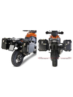 Pannier holder GIVI for Trekker Outback Money® Cam-Side KTM 1290 Super Adventure/ 1050 Adventure (15-16)