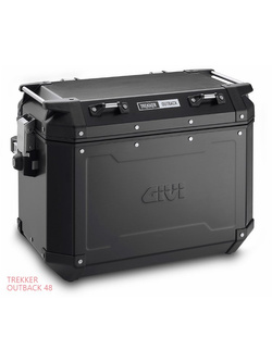 Side case aluminium black matt left Givi Trekker Outback 48 L