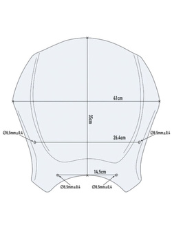 Specific fitting kit for screen 1173S for CF Moto 700 CL-X (21)