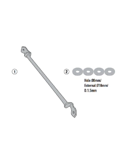 Fairing upper bracket Kappa to be mounted behind the windshield to GPS-Smartphone holder for Honda SH 125-150 (20-) / SH 350 (21-)