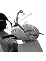 Fitting kit GIVI for 314A screen Honda Lead 110 [08-14]