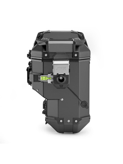 Zestaw: asymetryczne kufry boczne GIVI Trekker Outback EVO Smart 33/37 aluminiowe, czarne + stelaże BMW R 1200 GS (13-18)/ Adventure (14-18)[3 wkładki SLR; poj.: prawy 33 l, lewy: 37 l]