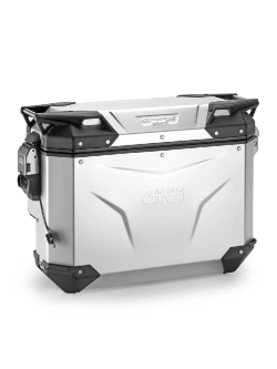 Kufer boczny GIVI Trekker Outback Evo 37 aluminiowy, srebrny [na lewą stronę; pojemność: 37 litrów]