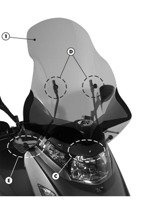 Fitting kit GIVI for 292DT screen Kymco Dink 50-125-200i [06-16]