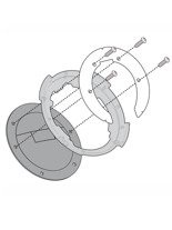 Flange GIVI BF20 for fitting any of the TANKLOCK, TanklockED bags Honda models