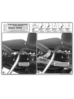 Specific pannier holder for V35 MONOKEY® SIDE cases Yamaha TDM 900 (02 > 14) Specific pannier holder for V35 MONOKEY® SIDE cases Yamaha TDM 900 (02 > 14)