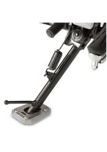 Specific Givi support to widen the surface support area of the original side stand for selected Honda models