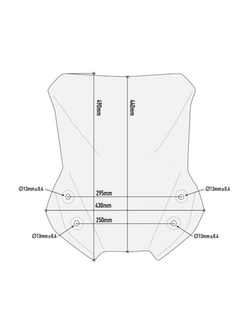 Transparent screen GIVI Suzuki DL 650 V-Strom [17-21]