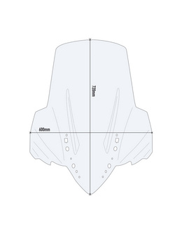 Specific Givi screen for Yamaha Tricity 300 (20-) transparent Specific Givi screen for Yamaha Tricity 300 (20-) transparent