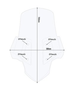 Specific Givi screen for BMW C 400 GT (19-) transparent [mounting included]