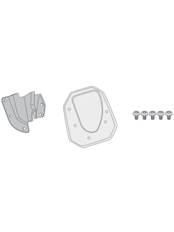Support GIVI to widen the surface support area of the original side stand Honda CRF1000L Africa Twin Adventure Sports (18-19), CRF1000L Africa Twin (18-19)