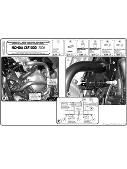 Specific engine guard GIVI Honda CBF 1000 /ABS (06 > 09) Specific engine guard GIVI Honda CBF 1000 /ABS (06 > 09)