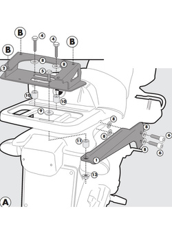 Rear rack Kappa for Monokey® top-case BMW R 1150 GS [00-03] [MONOKEY® plate included]