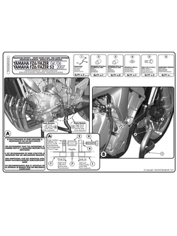 Specific engine guard for Yamaha FZ6/FZ6 600 Fazer (04 > 06) / FZ6 S2 / FZ6 600 Fazer S2 (07 > 11) 