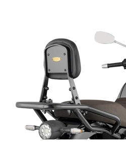 Oparcie pasażera GIVI z bagażnikiem Moto Guzzi V7 850 Stone/ Special (21-) czarne [montowane do stelaża]