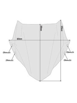 Specific Givi screen for Honda CB 500 F (19-) smoked [fitting kit included]