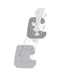 Support GIVI to widen the surface support area of the original side stand 