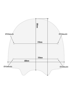 Specific screen GIVI for Honda Super Cub C125 (18-) transparent [mounting kit not included]