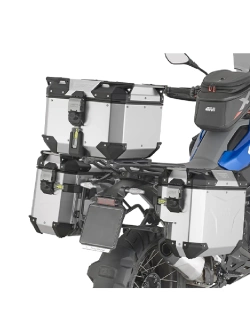 Kufer boczny GIVI Trekker Outback Evo 37 aluminiowy, srebrny [na lewą stronę; pojemność: 37 litrów]