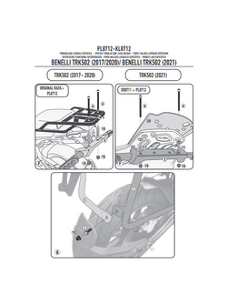 Pannier holder GIVI for Monokey® side-cases Benelli TRK502 (17-)