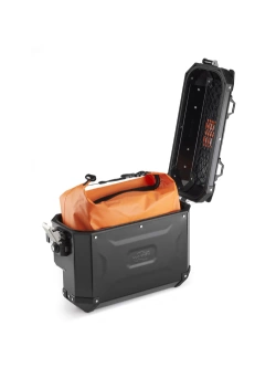 Kufer boczny GIVI Trekker Outback Evo 37 aluminiowy, srebrny [na lewą stronę; pojemność: 37 litrów]