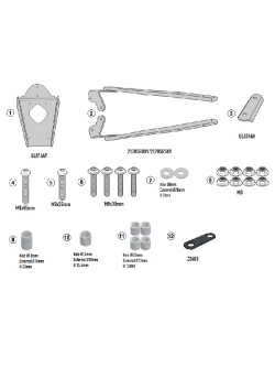 Specific Givi rear rack for Monokey® top case for BMW F 850 GS Adventure (19-)