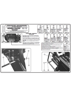 Stelaż GIVI pod kufry boczne Monokey® retro fit Honda XL 650 V Transalp [00-07]