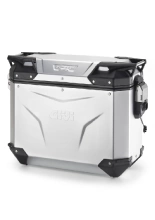 Kufer boczny GIVI Trekker Outback Evo 37 aluminiowy, srebrny [na lewą stronę; pojemność: 37 litrów]