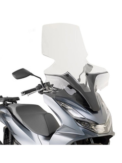 Specific Kappa screen for Honda PCX 125 (21-) transparent [fitting kit included]