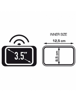 Motocyklowy uchwyt Kappa KS953 na nawigację 3,5 cala.