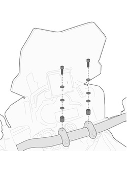Specific kit GIVI to mount the S900A Smart Bar or the S901A Smart Mount