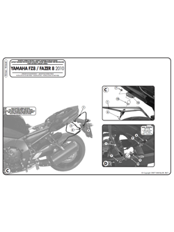 Stelaż Givi pod sakwy Easylock do Yamaha FZ8 / Fazer 8 800 (10 > 15)